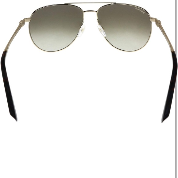 NWTs Salvatore Ferragamo Aviator Sunglasses SF157S 717 Gold Havana 60mm 157 - Picture 6 of 7